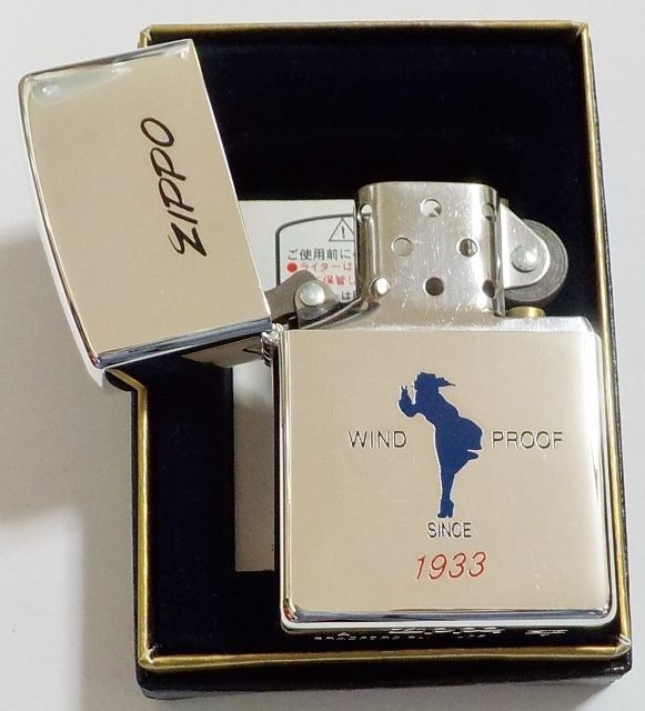 画像: ☆WINDY！Zippo WIND PROOF SINCE １９３３！輝く・・シルバー銀加工 １９９９年１月 新品