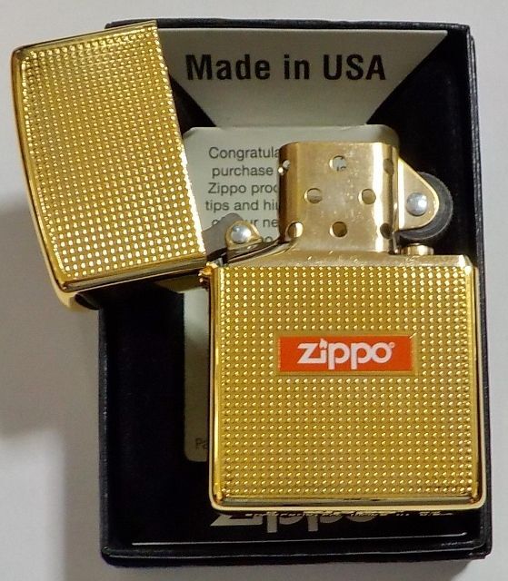 画像: ☆豪華！輝く・・ゴールドカラー 繊細な両面 DOTデザイン＆LOGO ２０２３ ZIPPO！新品