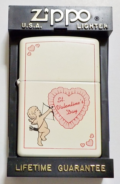 画像1: ♡バレンタインDAY！可愛い・・エンジェル！全面ホワイト １９９７年１０月 ZIPPO！未使用品