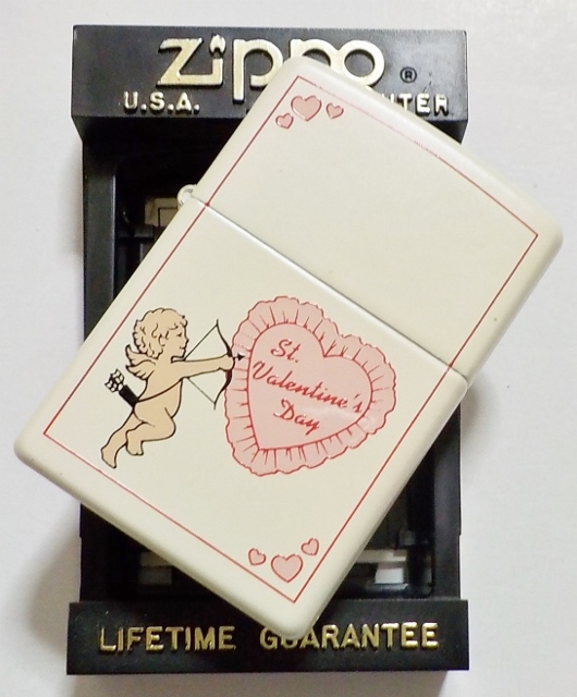 画像: ♡バレンタインDAY！可愛い・・エンジェル！全面ホワイト １９９７年１０月 ZIPPO！未使用品