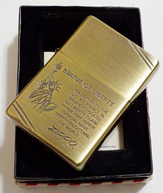 画像: ★自由の女神！Statue of Liberty １９９８年３月 １９３７ 真鍮古美 ZIPPO！新品