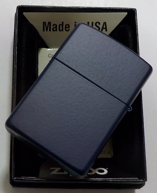 画像: ☆復刻オールドデザイン！TRY THE FAN TEST！USA加工 紺色ネービー ZIPPO！新品