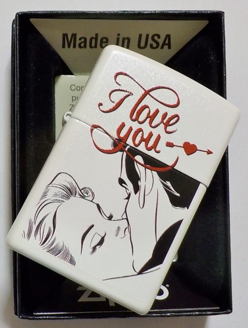 画像: ☆復刻オールドデザイン！ I Love You ♡ USA 加工 ホワイトマット ZIPPO！新品