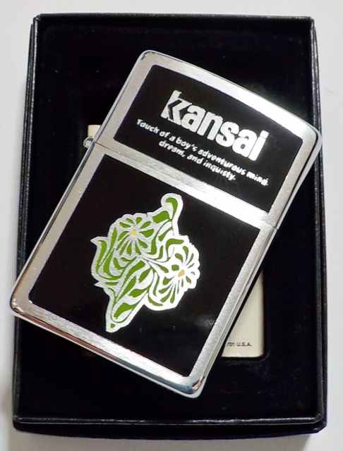 画像: ☆山本寛斎！１９９６年７月製 KANSAI SUPER STUDIO フラワーデザイン ZIPPO！未使用品