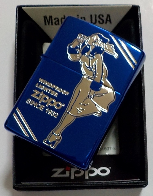 画像: ☆ウィンディ！WINDY CLASSIC  DESIGN 全面ブルー鏡面 ２０２４年 ZIPPO！新品