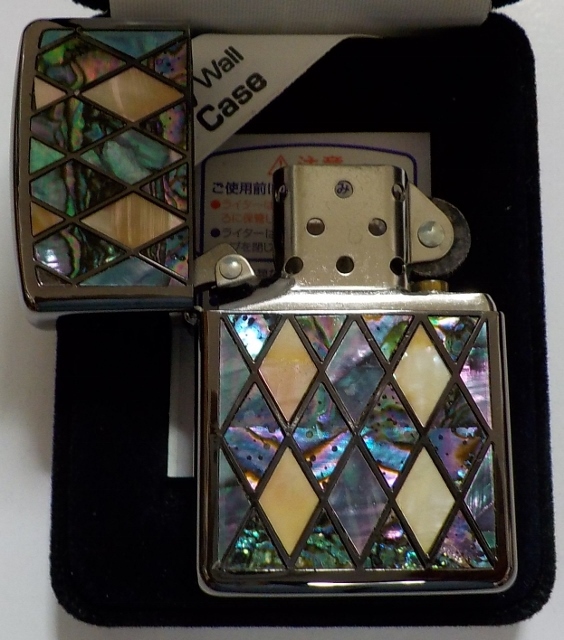 画像: ☆☆豪華アーマー！ベネチアンテイストシェル 両面天然貝 ２００３年１２月 ブラック ARMOR ZIPPO！未使用品A