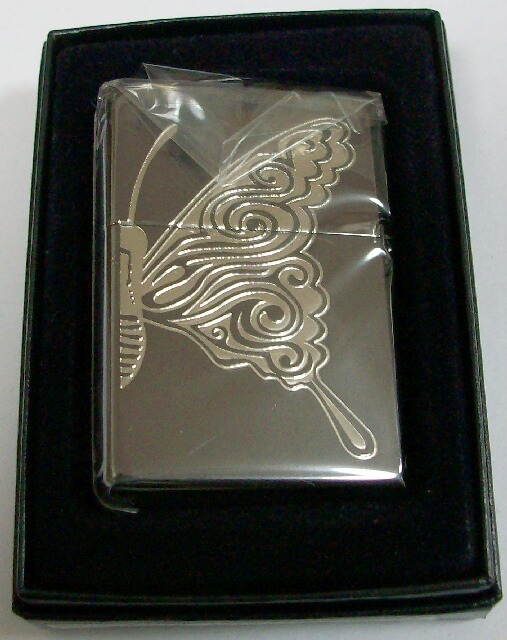 画像: 愛の・・バタフライ（蝶） 両面デザイン ブラック ZIPPO！新品