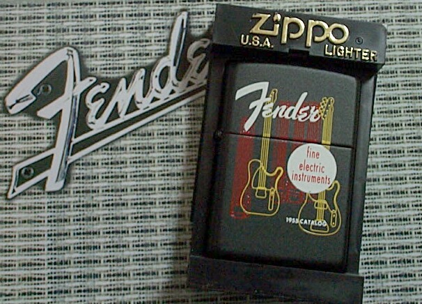 画像: ☆Fender USA！フェンダー １９５５年 カタログ・デザイン ２００２年 ZIPPO！新品