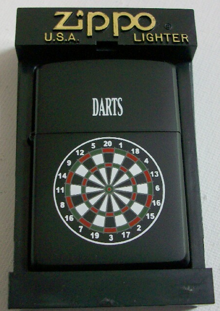 人気の・・ダーツ！ＤＡＲＴＳ ブラック ２００３年 ＺＩＰＰＯ！新品