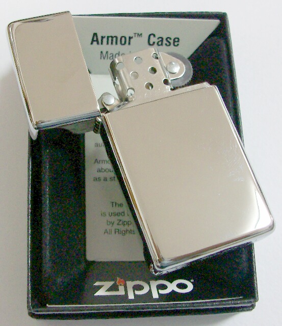 画像: ★生産終了 スリムアーマー！フラットトップ Slim Armor High Polish Chrome 鏡面 発売最初期 2010A Zippo 新品