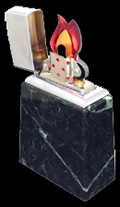 画像1: ☆ローズアート 大理石！ROSEART Marble Table ZIPPO！Vermont Verde ２００４年 未使用品