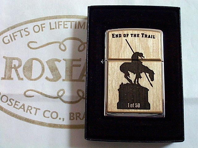 画像: ☆ROSEART 限定５０個 END OF THE TRAIL ２００８年 Wood ZIPPO！新品