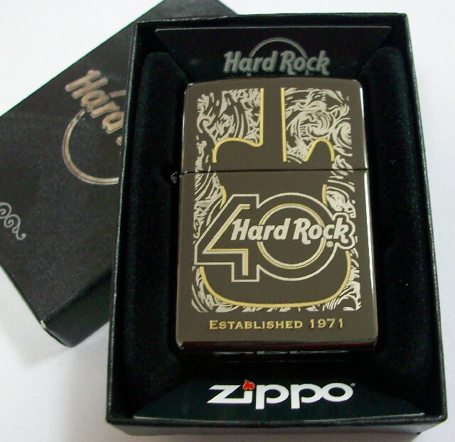 画像: ☆ハードロックカフェ！HRC ４０周年記念 ２０１１年 限定 USA ZIPPO！新品