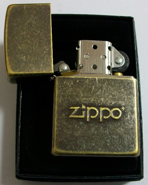 画像: ★渋い！アンテイーク・ブラス ＺＩＰＰＯロゴ ＳＴＡＭＰ 盛り上げ ２０１５年 ＺＩＰＰＯ！新品。