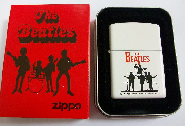 画像: ☆THE BEATLES！ビートルズ！バンド柄 ホワイト ２００６年 ZIPPO！新品