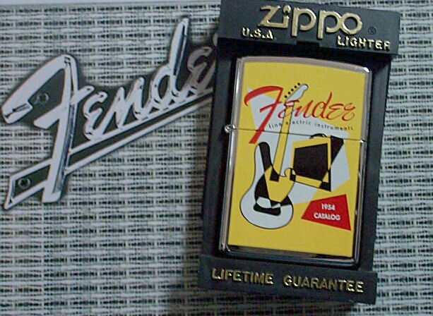 画像: ☆Fender USA！フェンダー １９５４年 カタログ・デザイン １９９７年 ZIPPO！新品