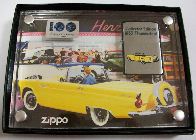 画像1: Ford Motor Company １００周年 １９５５ Thunderbird ２００２年 限定ZIPPO！新品