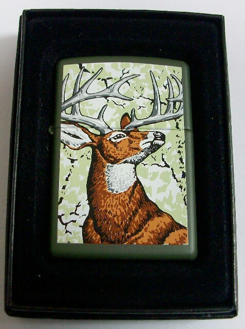 画像1: ★Deer！鹿　USA限定 アニマル・シリーズ グリーン ２００５年８月 ZIPPO！新品