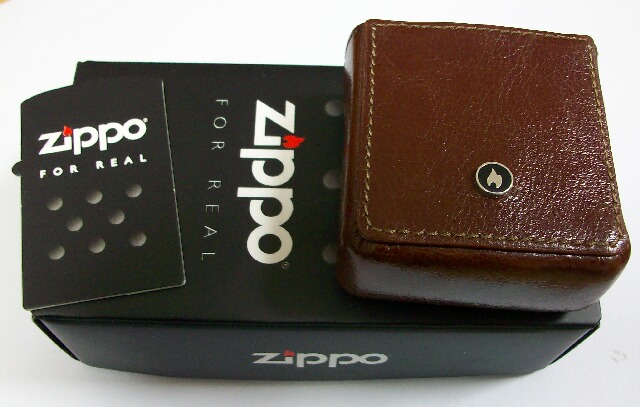 ☆米国ZIPPO社 ジッポーイタリア 革製 シガレットケース！茶 ブラウン 新品 - ジッポーパーク Zippopark