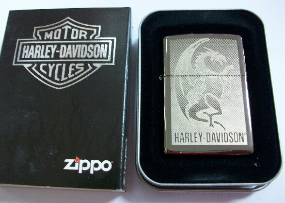 画像: ☆HARLEY-DAVIDSON！本場 ＵＳＡ ブラックアイス ＺＩＰＰＯ！新品Ｅ