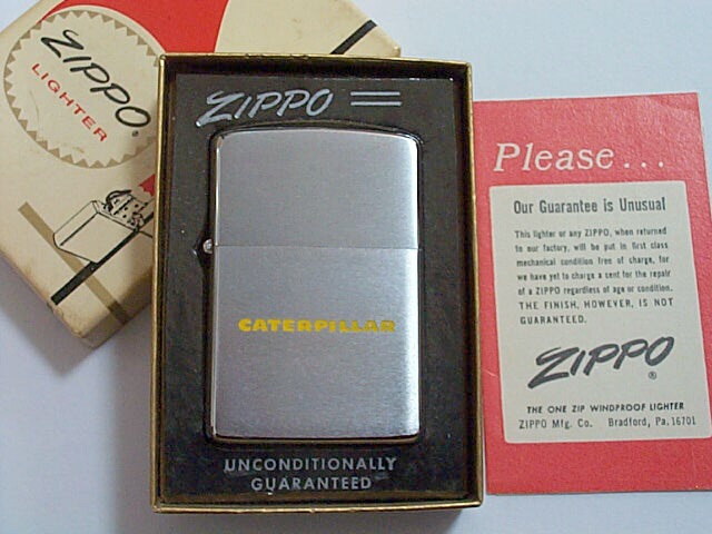 画像: １９６６年 VINTAGE 重機のＣＡＴ！CATERPILLAR ZIPPO 未使用品