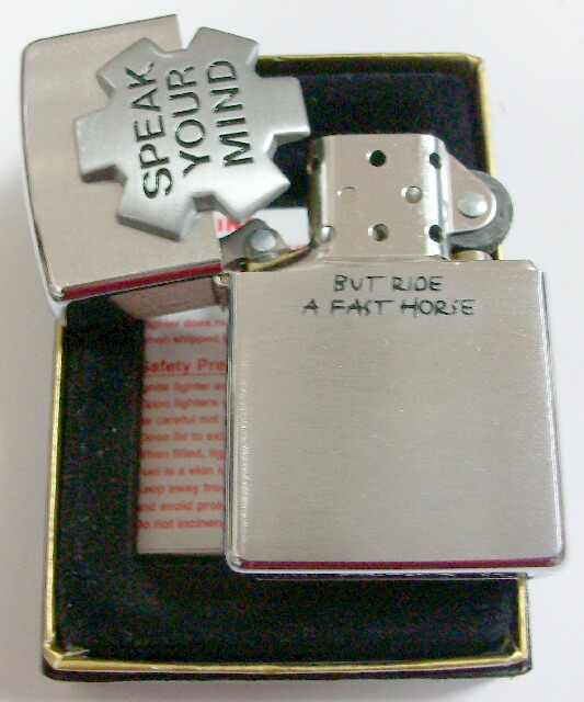 画像: ☆マールボロ！Marlboro SPEAK YOUR MIND ２００４年 USA ＺIPPO！新品