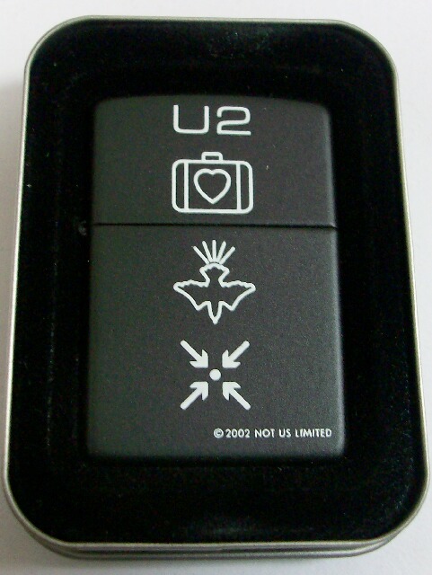 画像: ★人気バンド Ｕ２！ＳＹＭＢＯＬＳ ２００２年 ＵＳＡ ＢＬＡＣＫ ＺＩＰＰＯ！新品