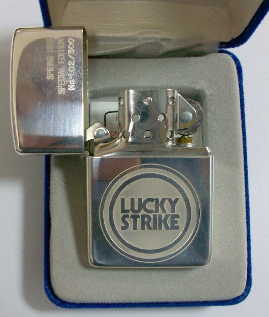 ☆純銀 スターリング！LUCKY STRIKE １９９６年 限定３００個 ZIPPO 