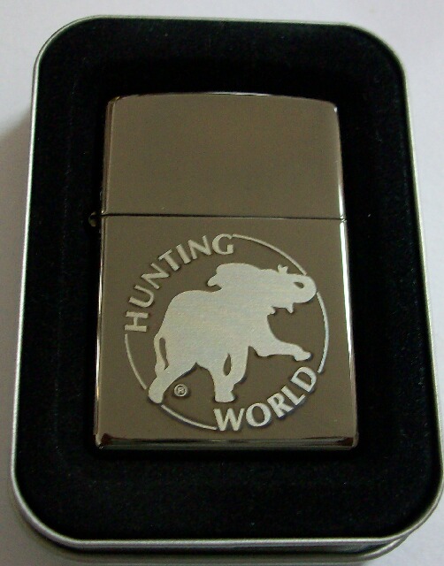 画像1: ☆HUNTING WORLD！ハンティング・ワールド BATTUE ブラックアイス ２００６年 ZIPPO！新品