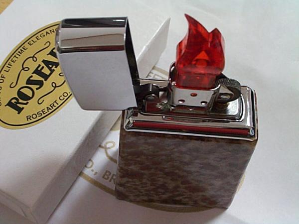 画像: ☆ローズアート 大理石！ROSEART Marble Table ZIPPO！Red Flower ２００６年 未使用品