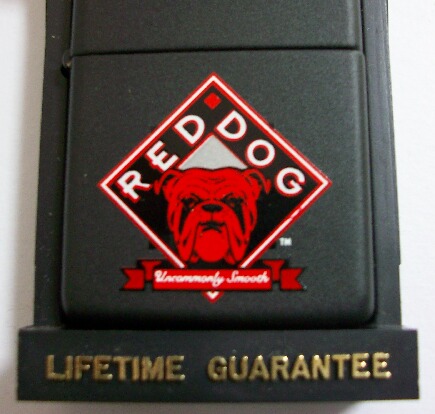 画像: ★昔懐かしい・・ RED　DOG！１９９０年代 赤 ブルドッグ Black Zippo！新品