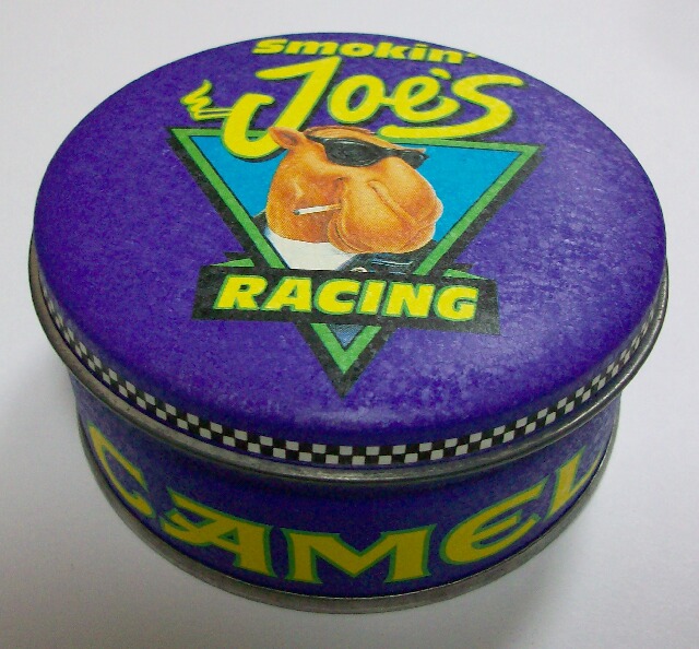 画像: ☆キャメル！CAMEL SMOKIN' JOE'S RACING 特製丸缶入り １９９６年 ZIPPO！未使用品C