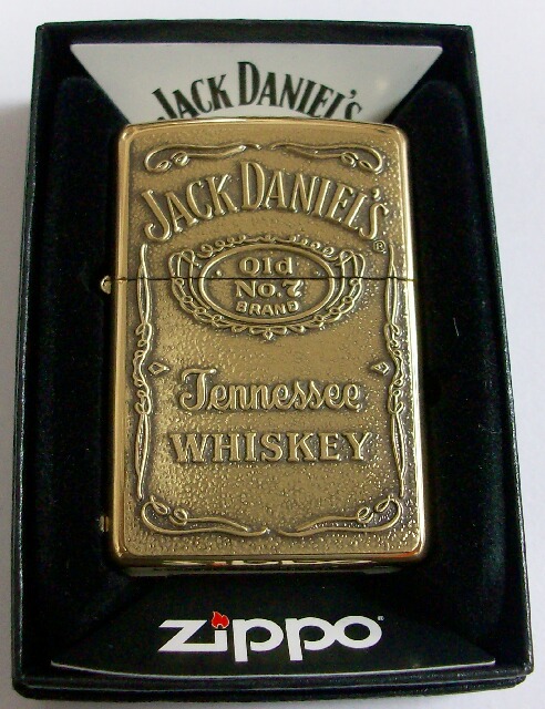 画像: ★JACK DANIEL'S！ジャック・ダニエル ２０１０年 Solid Brass Zippo！新品