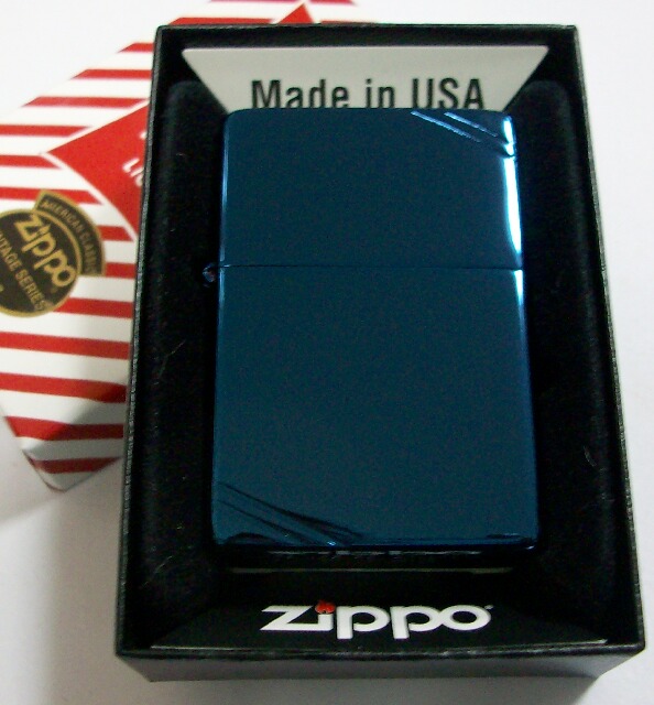 画像: ★１９３７モデル  ブルーチタン！BLUE TITANIUM COATING ２０１０ZIPPO！新品