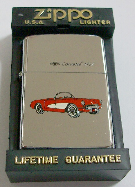 画像1: ★シボレー・コルべット！Ｃｏｒｖｅｔｔｅ １９５７！１９９３年発売 ZIPPO！未使用品