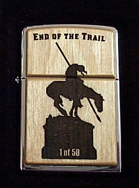 画像1: ☆ROSEART 限定５０個 END OF THE TRAIL ２００８年 Wood ZIPPO！新品