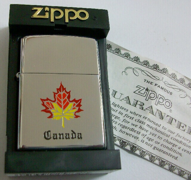 ZIPPO （C1780LE）Zippo　カナダ　スリムハイポリッシュ　メイプルリーフ　インサイドカナダ　新品未使用