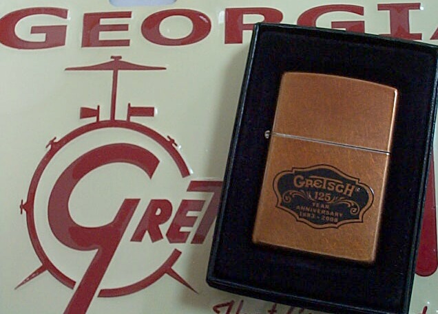 画像: ★Gretsch USA！ギター＆ドラム グレッチ社 １２５周年限定５００個 ZIPPO！新品