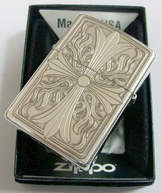 画像: ☆豪華！クロス　両面 十字架デザイン！銀いぶし　ZIPPO！新品