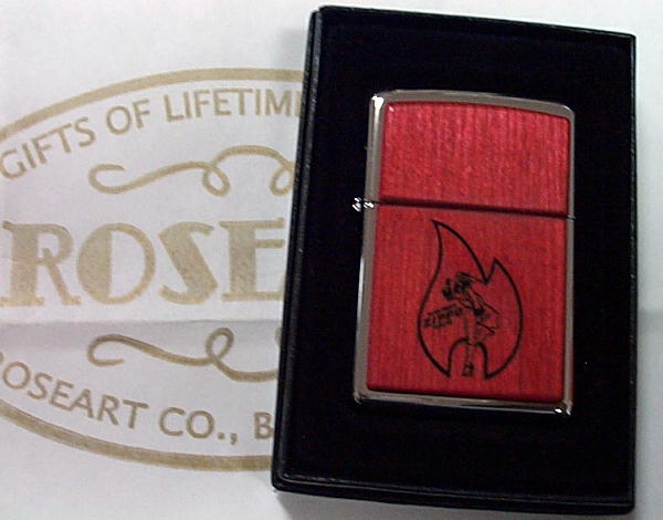 画像: ☆WINDY！ROSEART 限定２０個 両面 Wood スカーレット  ２００７年 ZIPPO！新品