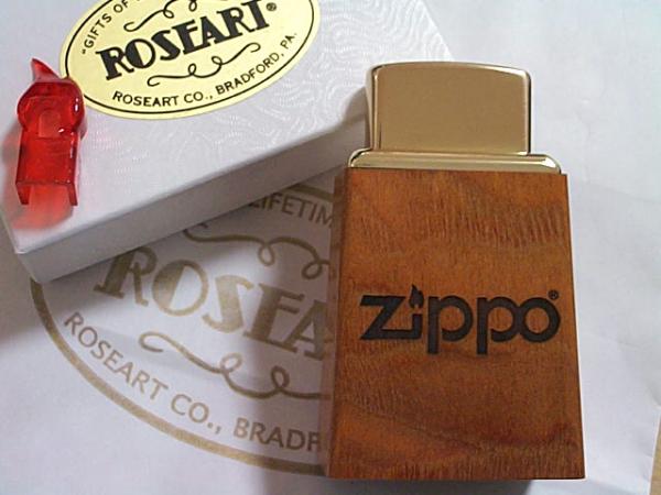 画像: ☆卓上ジッポー！限定１００台！ROSEART 米国ローズアート社 Wood Table Zippo！新品