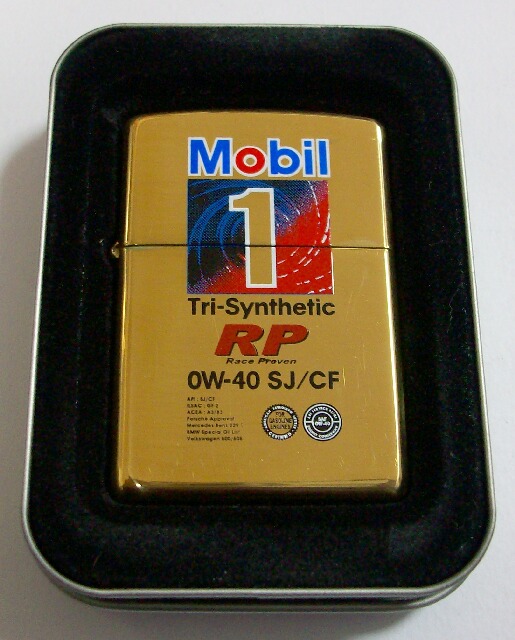 画像: ★モービル石油！ Mobil １ オイル缶 １９９９年 Solid Brass Zippo！新品