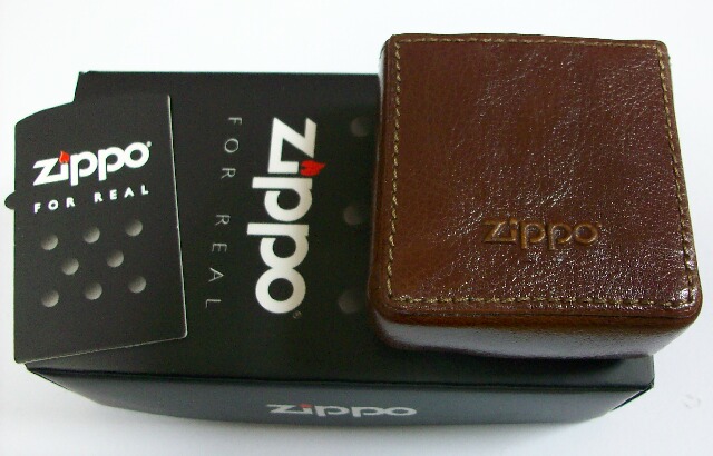 ☆米国ZIPPO社 ジッポーイタリア 革製 シガレットケース！茶 ブラウン 新品 - ジッポーパーク Zippopark