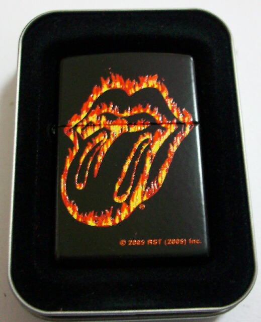 画像: ☆ローリング・ストーンズ！ROLLING STONES ２００５年 ブラック ZIPPO！新品B