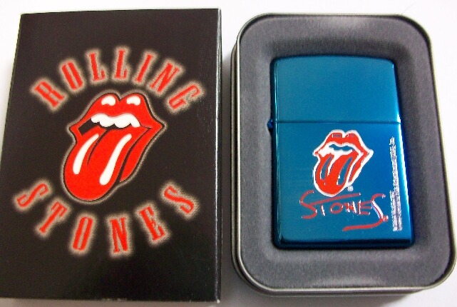 画像: ☆ローリング・ストーンズ！ROLLING STONES ２００４年 サファイアブルー ZIPPO！新品