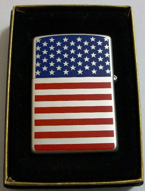 画像: ★アメリカ  国旗！フラッグ　両面デザイン　２００１年　ZIPPO！新品