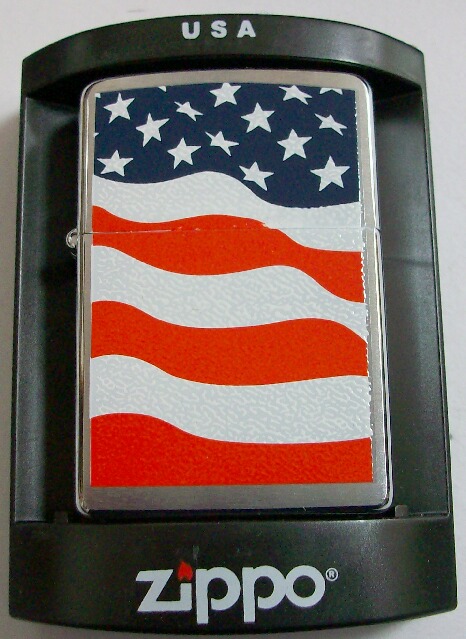 画像: ☆ＡＭＥＲＩＣＡＮ　ＦＬＡＧ！星条旗デザイン ＵＳＡ　２００７年 ＺＩＰＰＯ！新品Ｂ