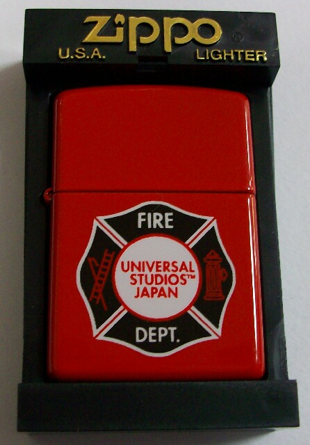 画像1: ☆UNIVERSAL STUDIO JAPAN！消防 FIRE DEPT ２００２年 ZIPPO！新品