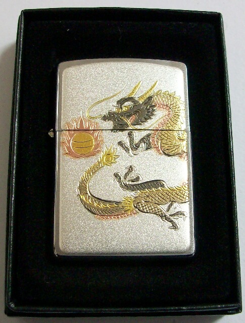 画像1: 龍！伝統工芸 電鋳プレート貼 和柄 ２００７年 ＃２００ ZIPPO！新品