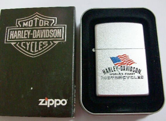 画像: ☆HARLEY-DAVIDSON！本場 ＵＳＡ 星条旗 ＺＩＰＰＯ！新品Ｏ